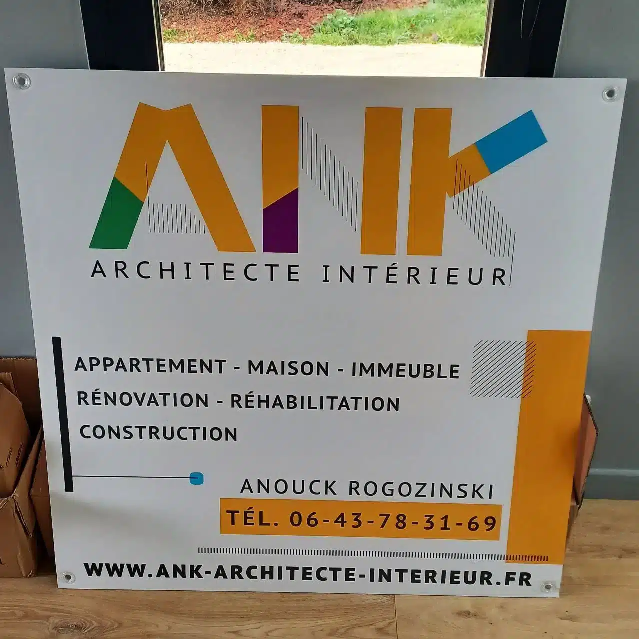 Panneau chantier