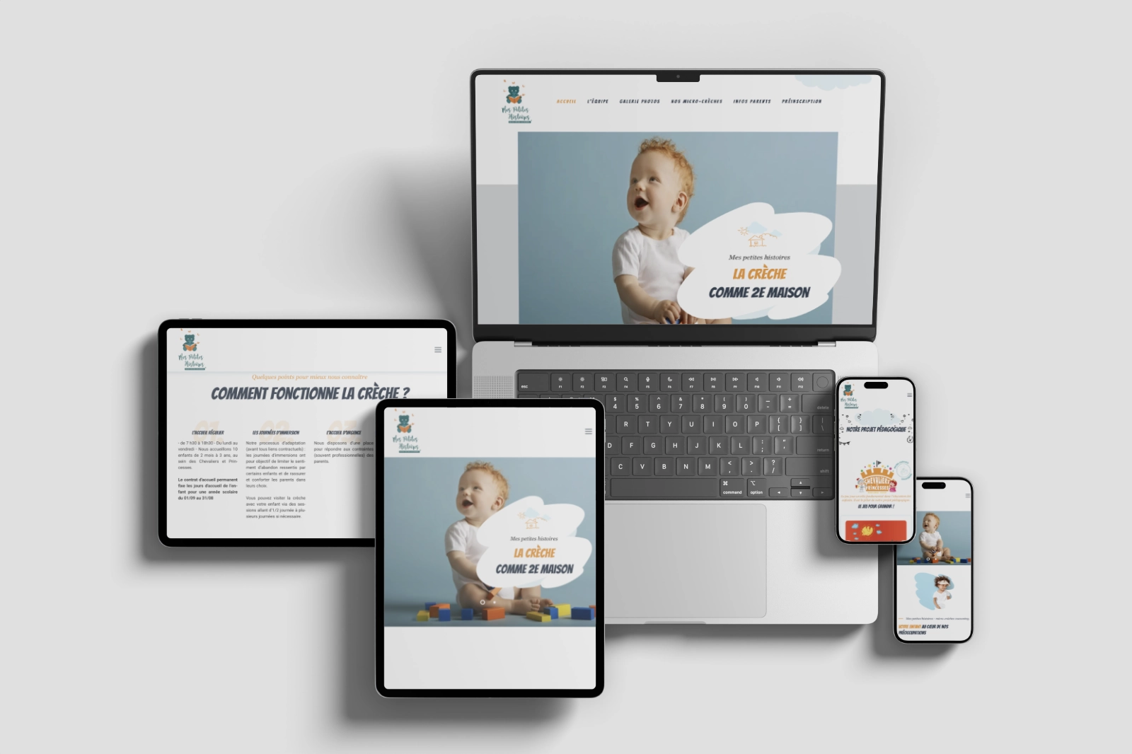 Site internet Mes petites histoires